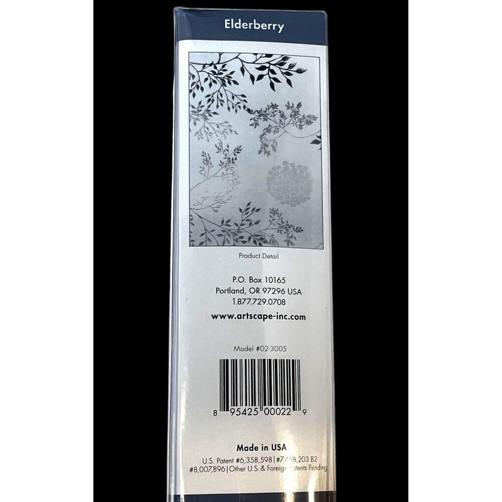 Artscape Elderberry Window Film 24" X 36" Textured Glass Effect UV Protection No